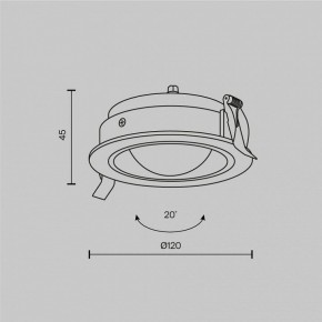 Встраиваемый светильник Maytoni Lens DL105-12W3K-W в Салехарде - salekhard.ok-mebel.com | фото 6