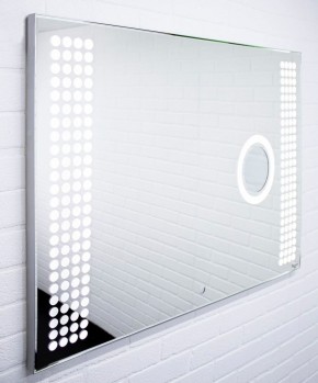 Зеркало Cosmo 100 alum (линза) с подсветкой Sansa (SCL1026Z) в Салехарде - salekhard.ok-mebel.com | фото 3