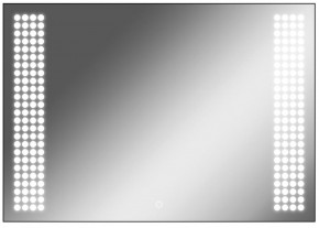 Зеркало Cosmo 100 black с подсветкой Sansa (SC1047Z) в Салехарде - salekhard.ok-mebel.com | фото 1